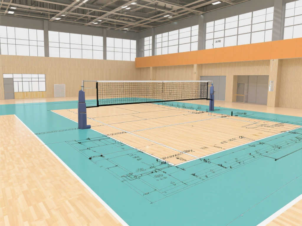 排球场地标准规格及平面设计图 排球场地标准规格及平面设计图
